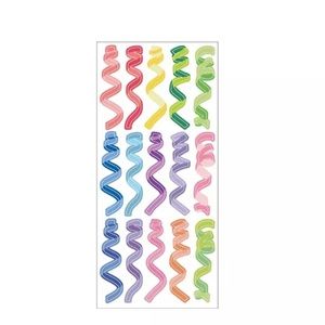 NEW Colourful Rainbow Ribbon Deco Stickers (Large Size)